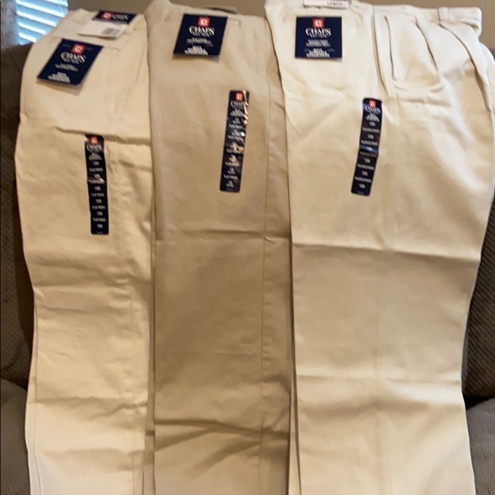 Three (3)  available size 12 H khaki boys pants